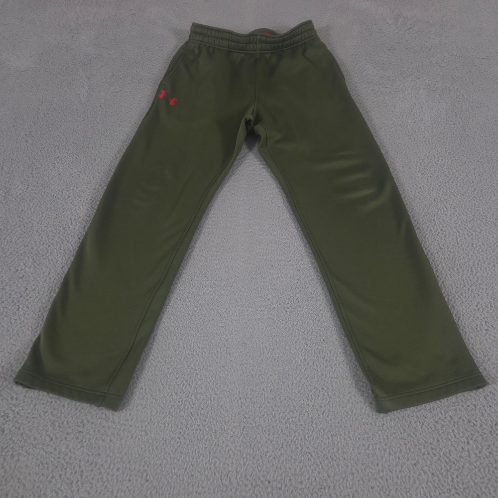Under Armour Pants Mens Medium Green Armour Fleece Storm‎ Straight Leg Joggers